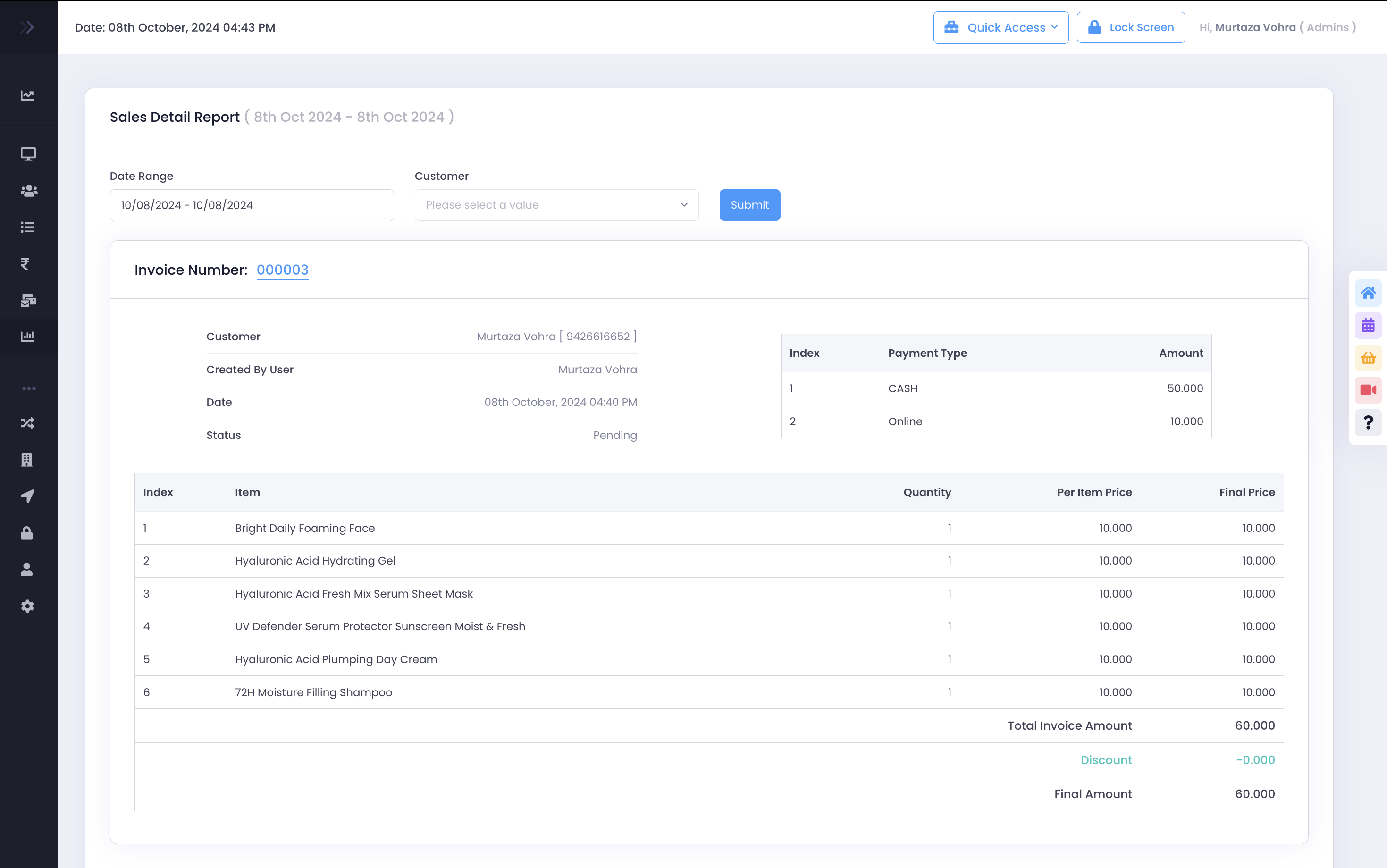 Booking Monk salon &amp; spa software screen 6